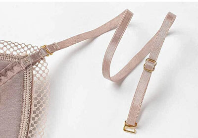 Mesh Kanten BH – Elegante Beha met Lage Rug en Transparante Details