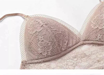Mesh Kanten BH – Elegante Beha met Lage Rug en Transparante Details