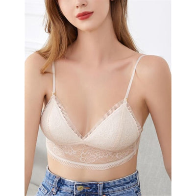 Mesh Kanten BH – Elegante Beha met Lage Rug en Transparante Details
