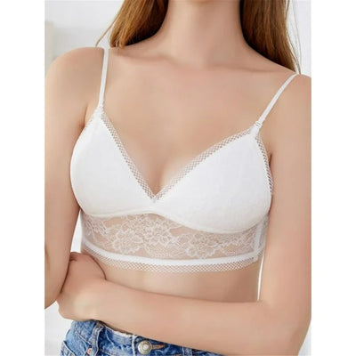 Mesh Kanten BH – Elegante Beha met Lage Rug en Transparante Details