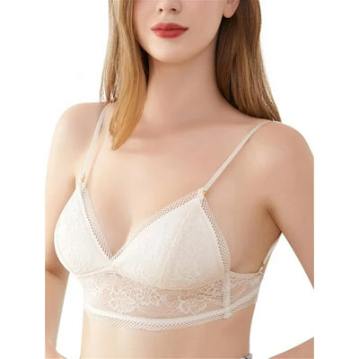 Mesh Kanten BH – Elegante Beha met Lage Rug en Transparante Details