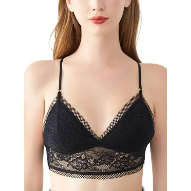 Mesh Kanten BH – Elegante Beha met Lage Rug en Transparante Details