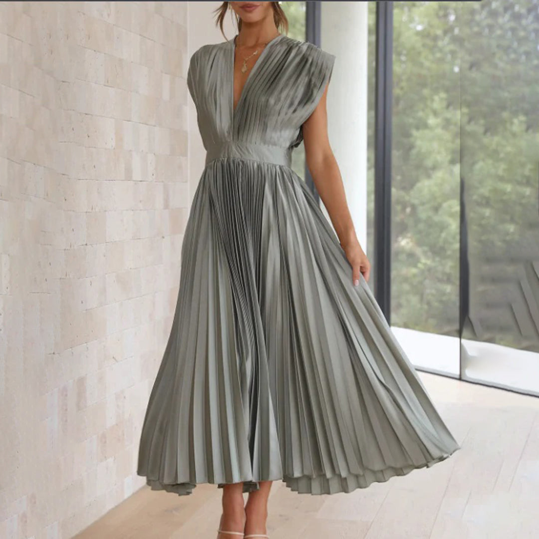 VILHELMINA – Elegante Zomerse Maxi Jurk | Luchtige Luxe in Levendige Kleuren