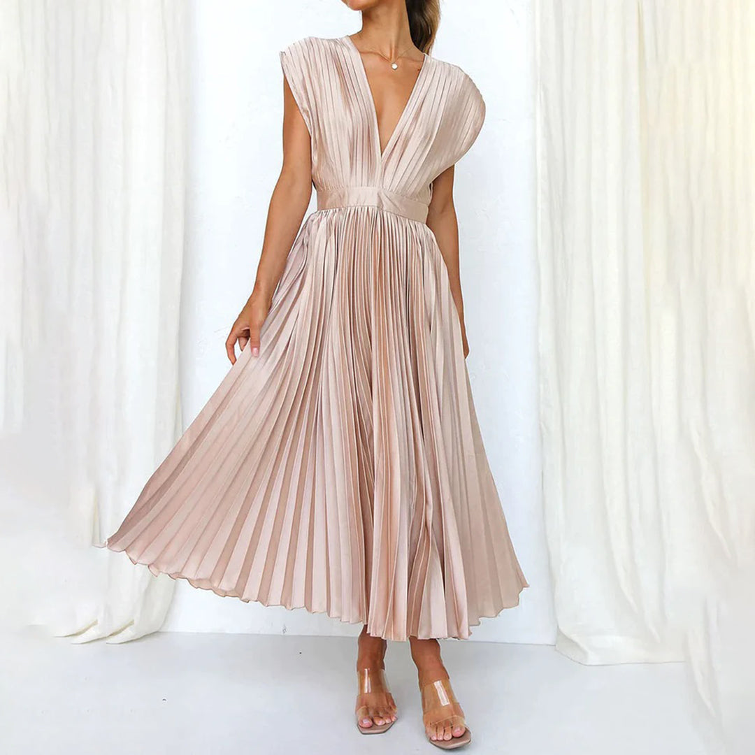 VILHELMINA – Elegante Zomerse Maxi Jurk | Luchtige Luxe in Levendige Kleuren