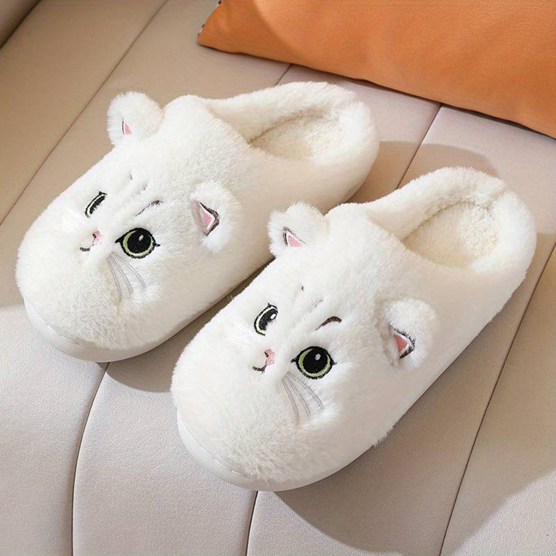 LIVI – Warme Kattenpantoffels voor Dames | Schattig, Zacht en Super Comfortabel