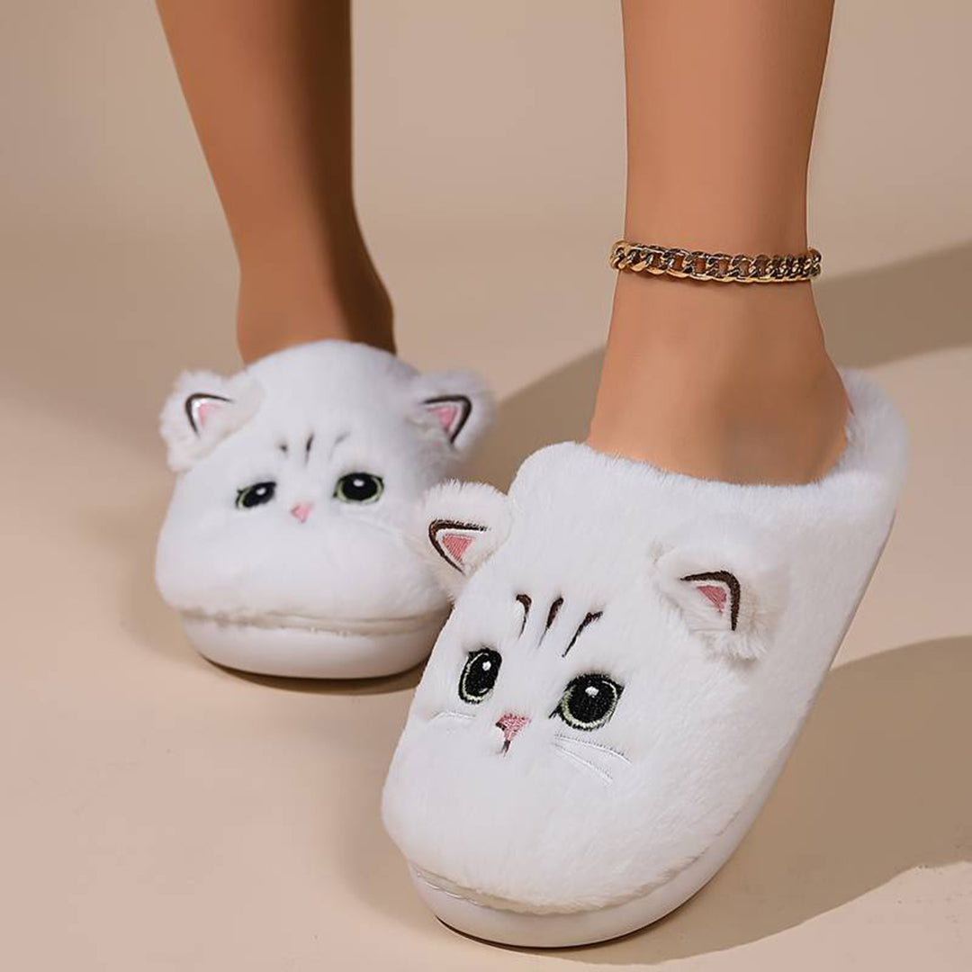 LIVI – Warme Kattenpantoffels voor Dames | Schattig, Zacht en Super Comfortabel