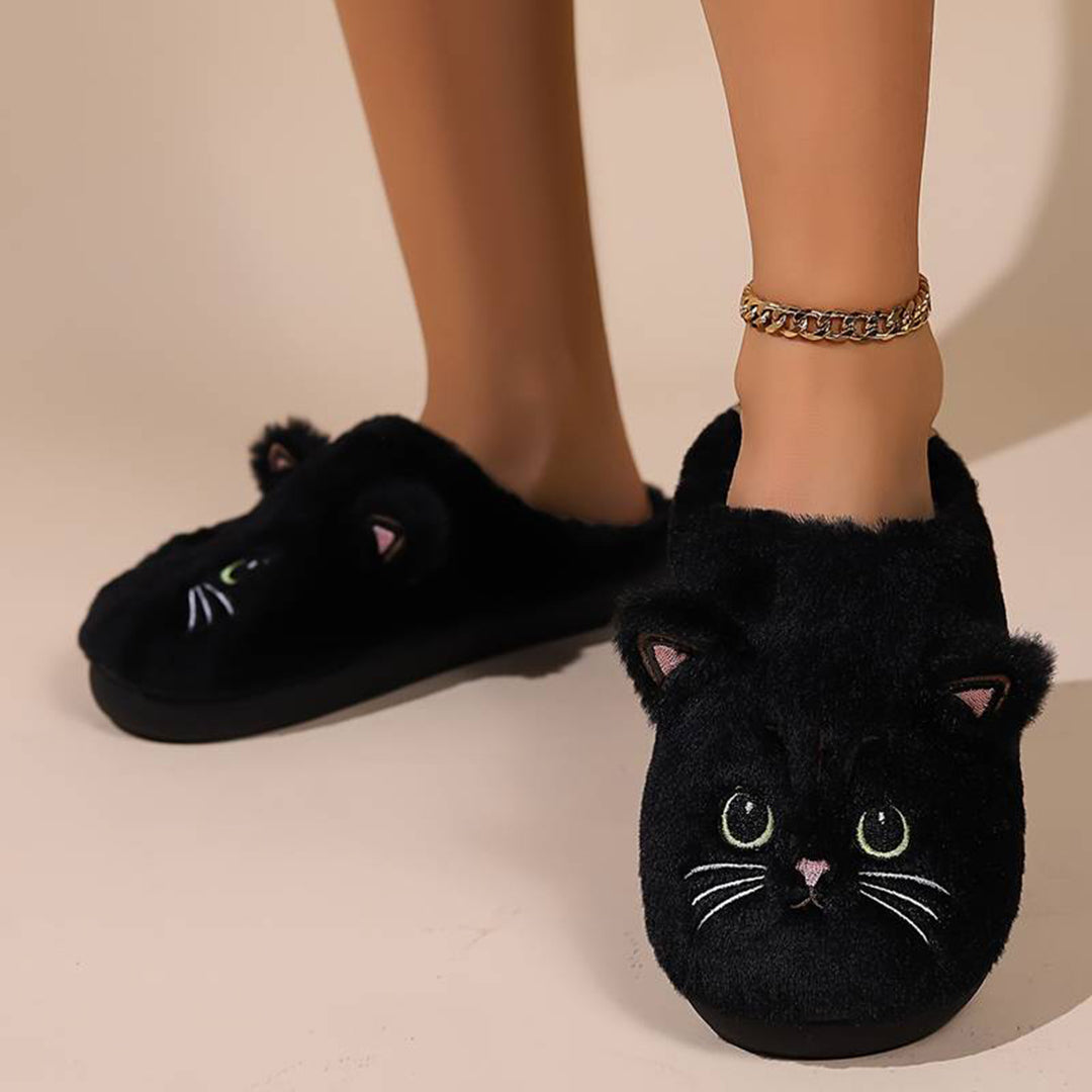 LIVI – Warme Kattenpantoffels voor Dames | Schattig, Zacht en Super Comfortabel