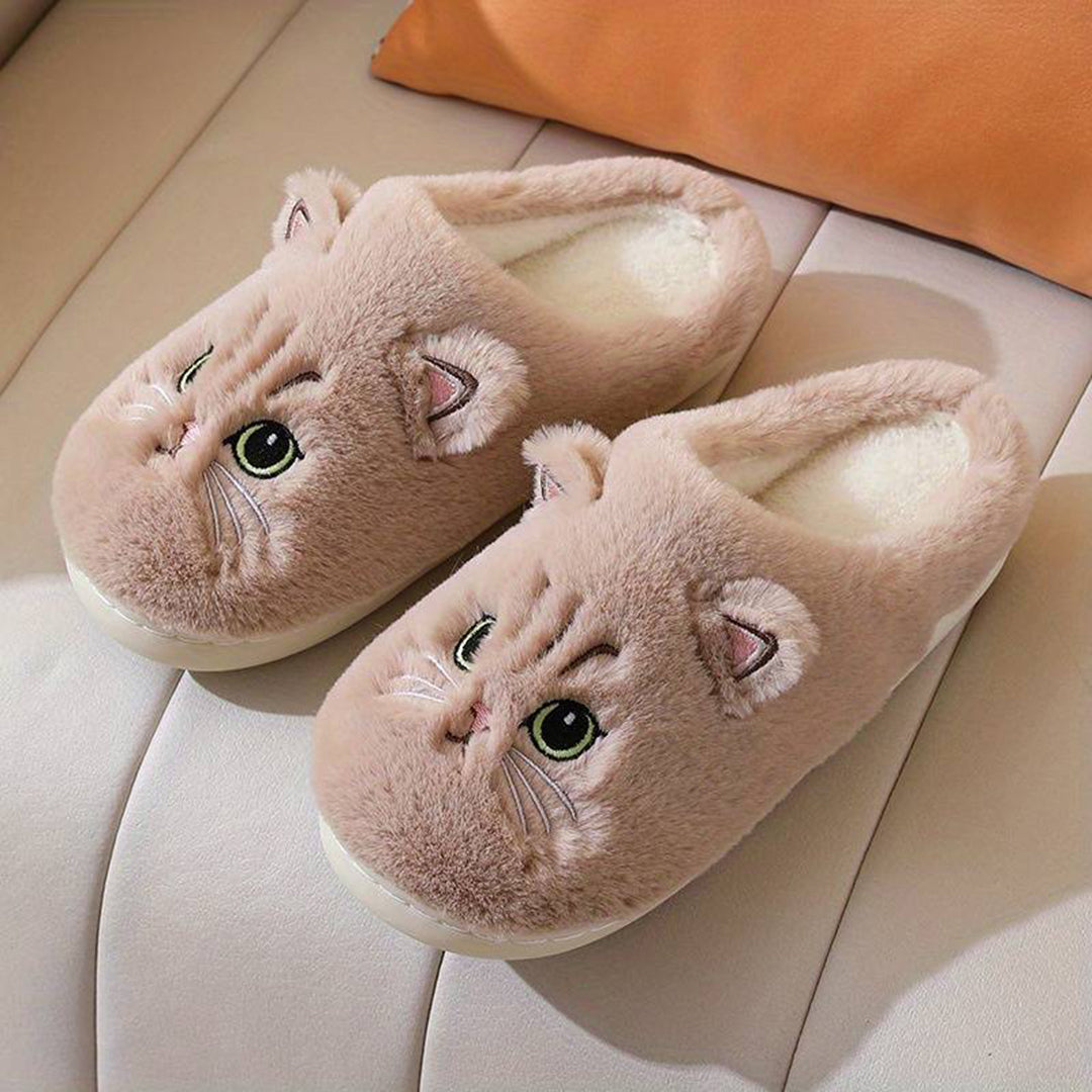 LIVI – Warme Kattenpantoffels voor Dames | Schattig, Zacht en Super Comfortabel