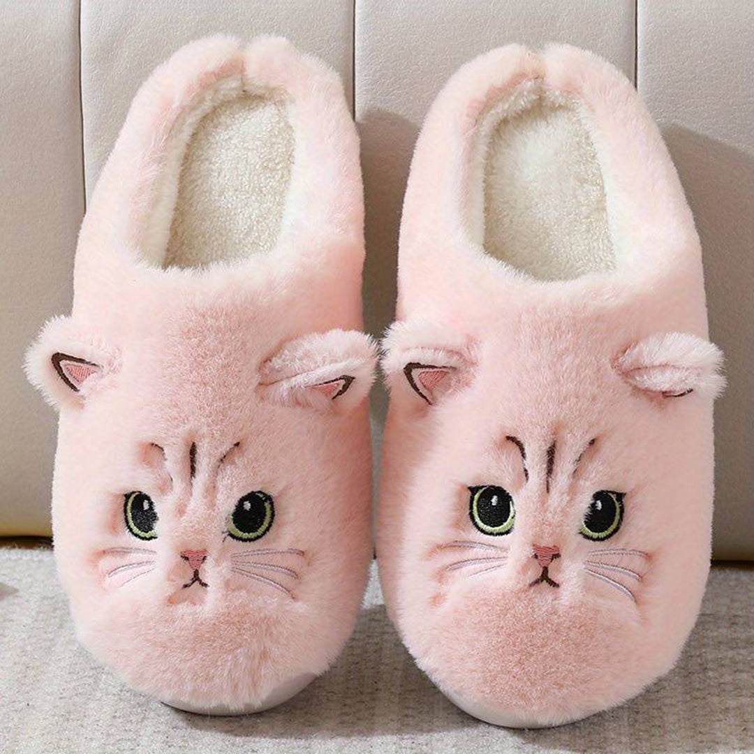 LIVI – Warme Kattenpantoffels voor Dames | Schattig, Zacht en Super Comfortabel