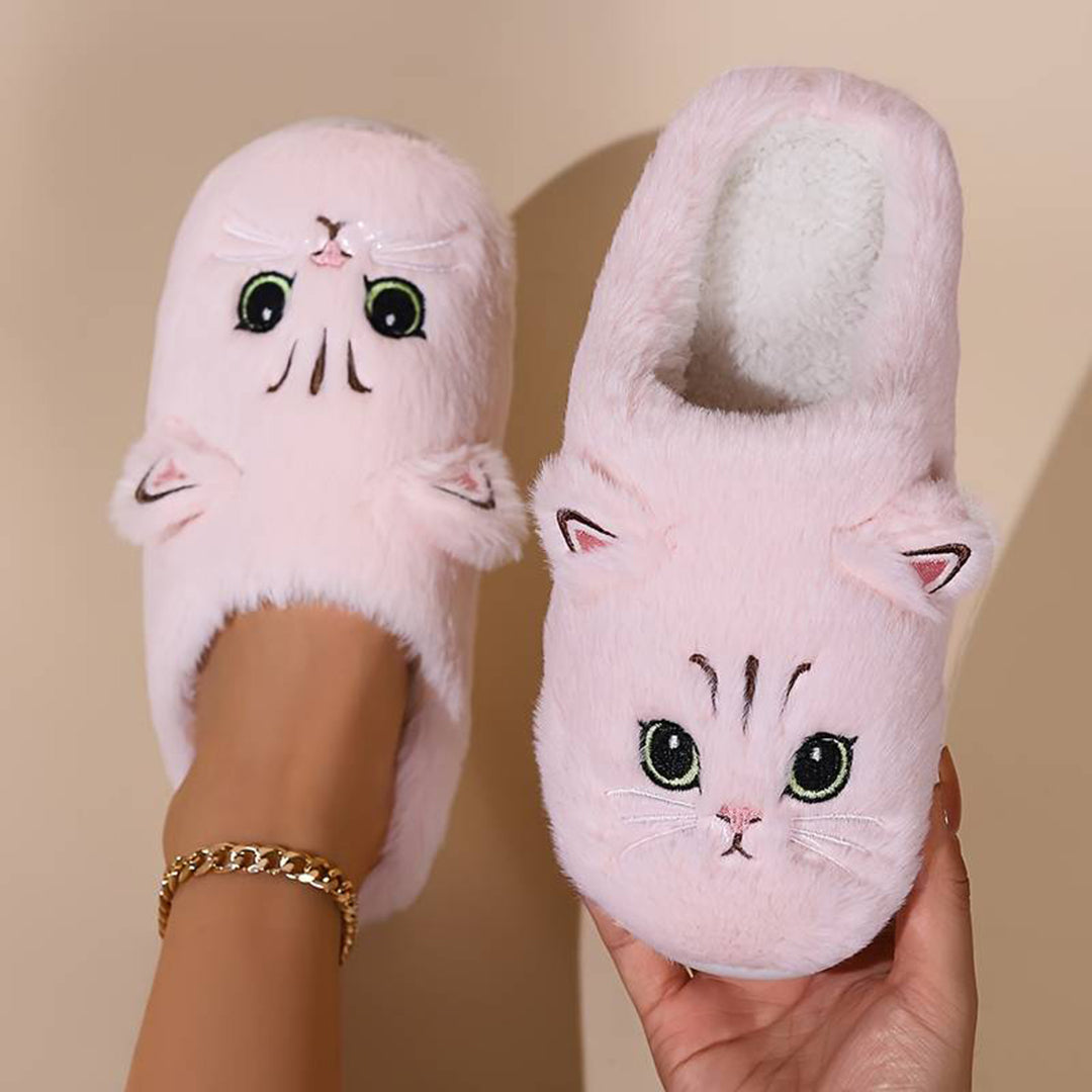LIVI – Warme Kattenpantoffels voor Dames | Schattig, Zacht en Super Comfortabel