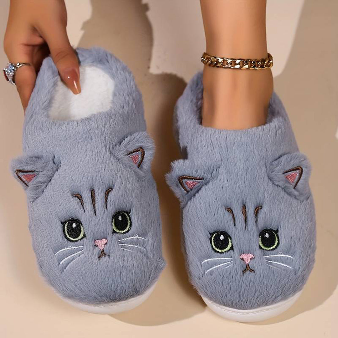 LIVI – Warme Kattenpantoffels voor Dames | Schattig, Zacht en Super Comfortabel
