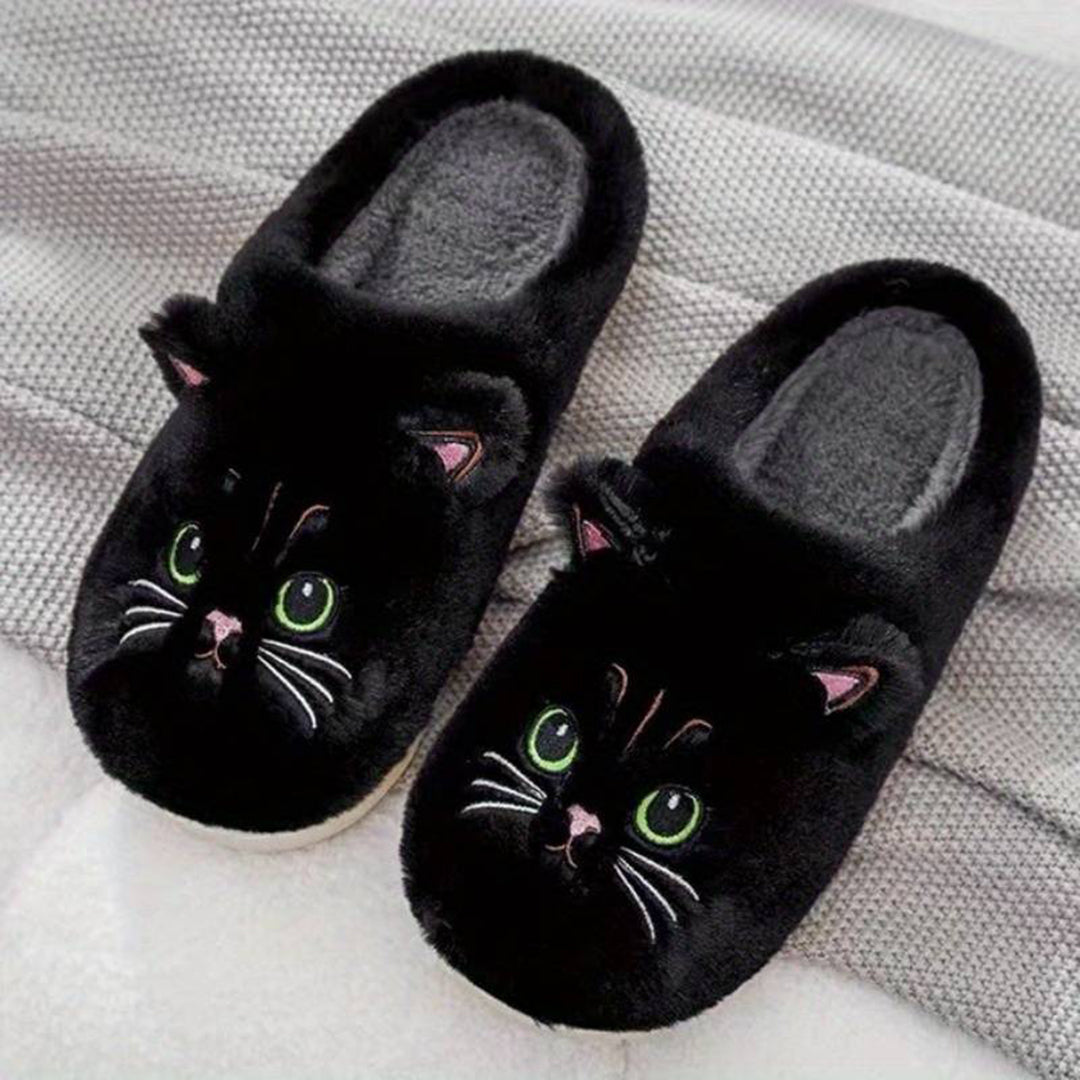 LIVI – Warme Kattenpantoffels voor Dames | Schattig, Zacht en Super Comfortabel