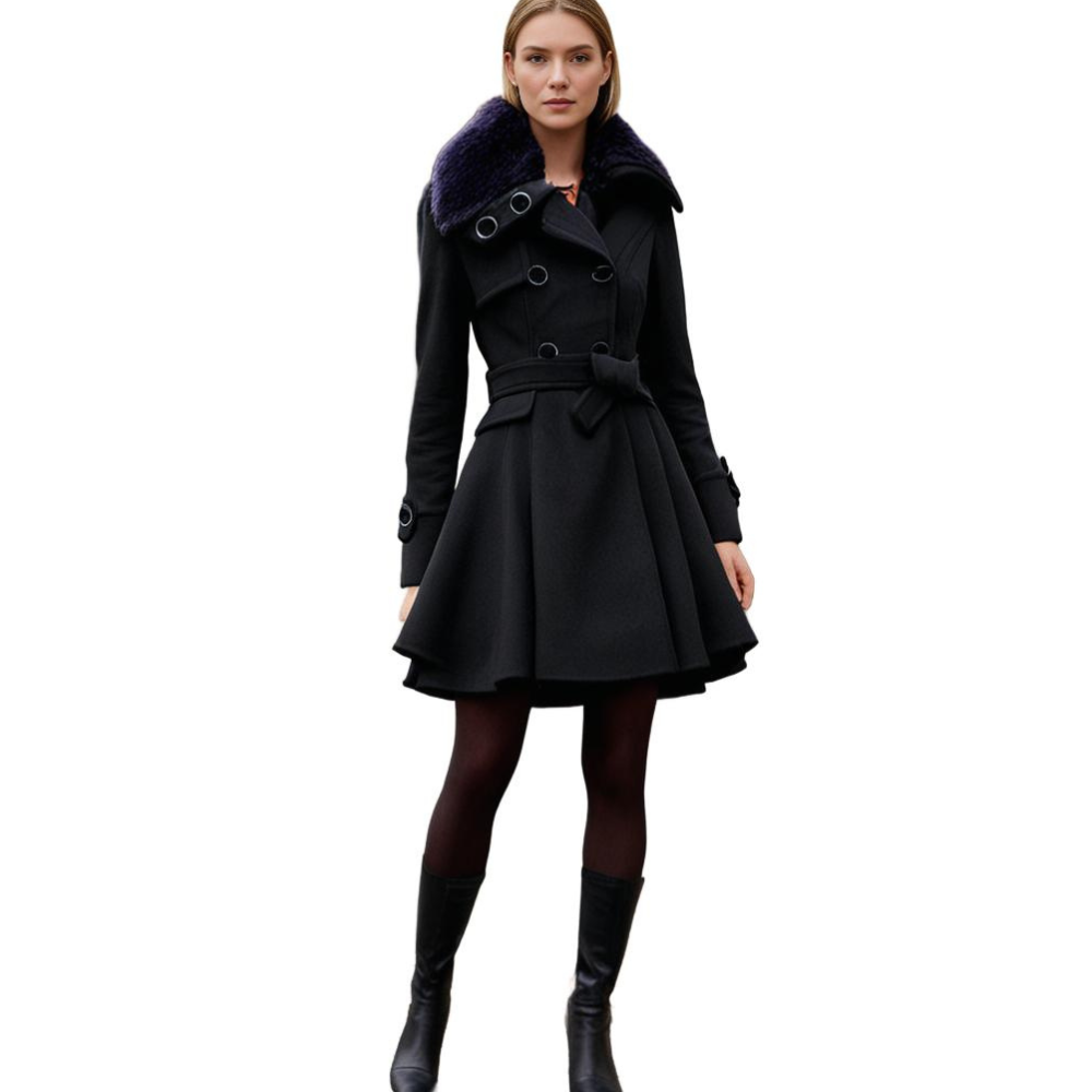 Eliza - Warm and long winter coat for women