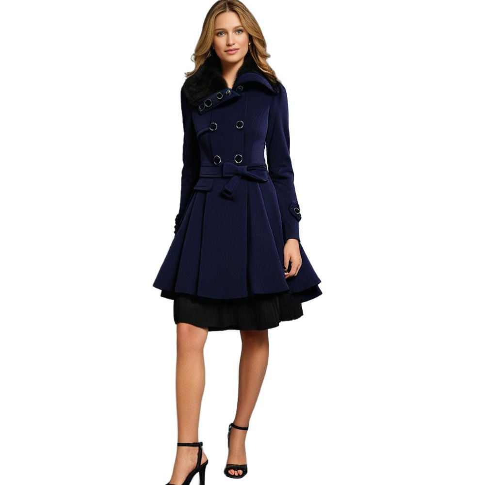 Eliza - Warm and long winter coat for women