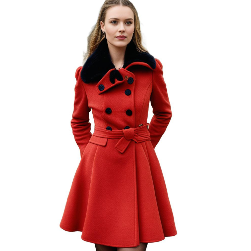 Eliza - Warm and long winter coat for women
