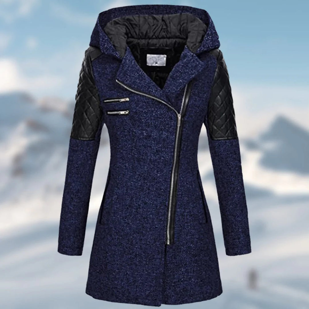 Riley – Lange Dames Winterjas met Capuchon | Warm, Elegant en Functioneel