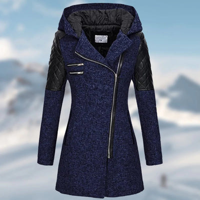 Riley - Long winter coat with hood for women 