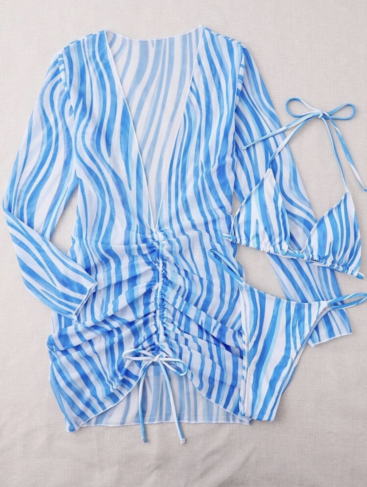 Gigi 3-delige Bikini Set met Cover-Up – Complete Outfit voor een Zomerse Dag