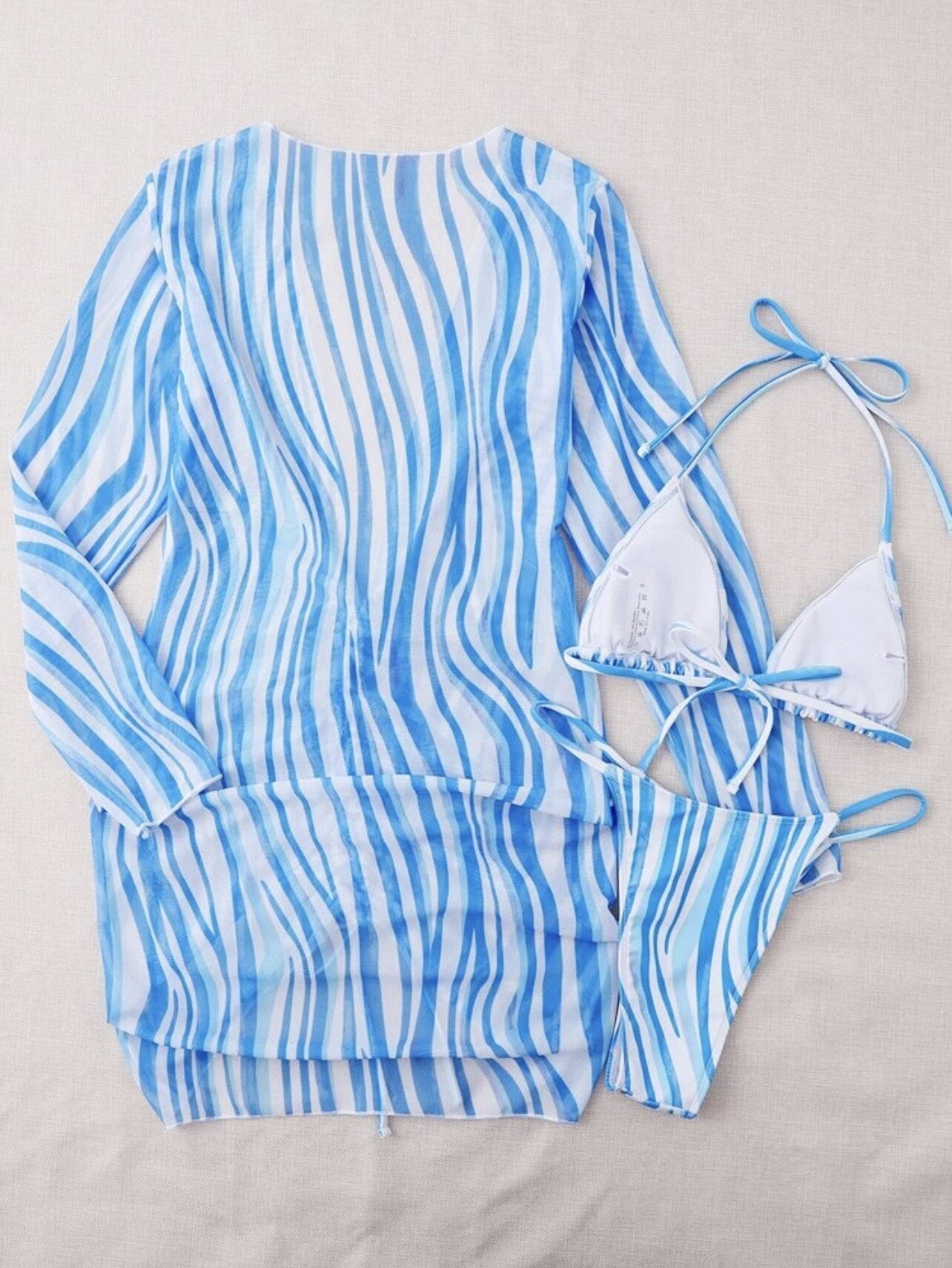 Gigi 3-delige Bikini Set met Cover-Up – Complete Outfit voor een Zomerse Dag