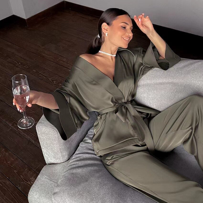 TroySet™ – Comfortabele & Stijlvolle Pyjama Set voor Dames