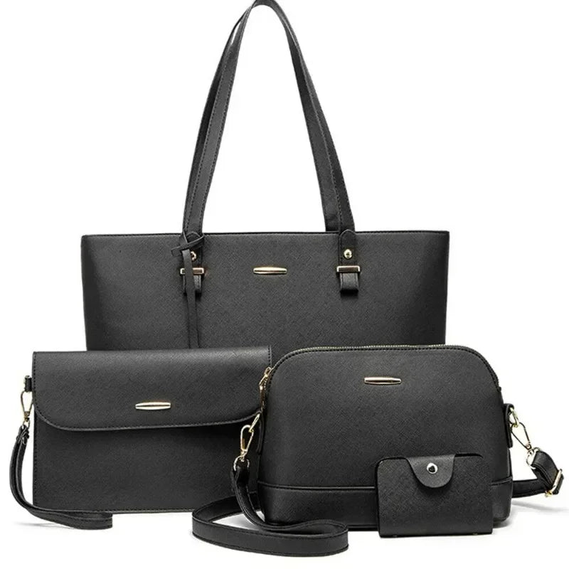 Senta Women's Leather Bag Set - Handbag - Large Capacity Shoulder Bag 