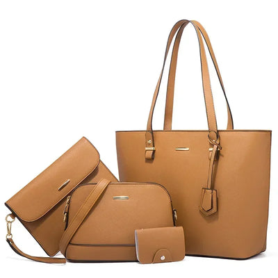 Senta Women's Leather Bag Set - Handbag - Large Capacity Shoulder Bag 