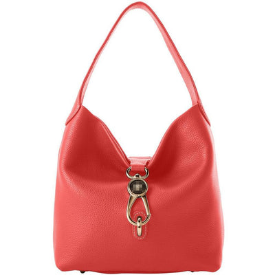 Opulence Tote – Luxury Leather Women's Shoulder Bag with Gold Plated Clasp