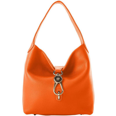 Opulence Tote – Luxury Leather Women's Shoulder Bag with Gold Plated Clasp