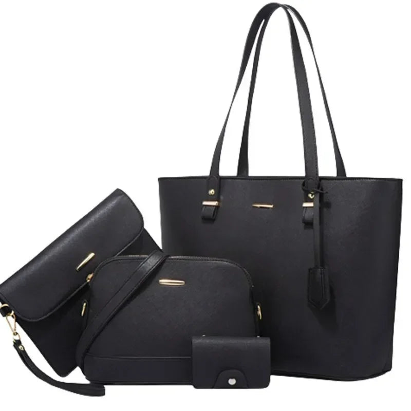 Senta Women's Leather Bag Set - Handbag - Large Capacity Shoulder Bag 