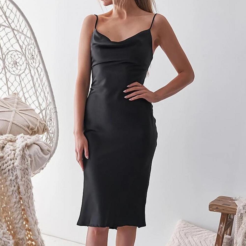 Robe Elvira | Robe élégante en satin pour femme