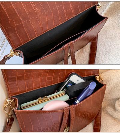 Sac bandoulière Chelsey pour femme | Un sac femme cool avec imprimé crocodile