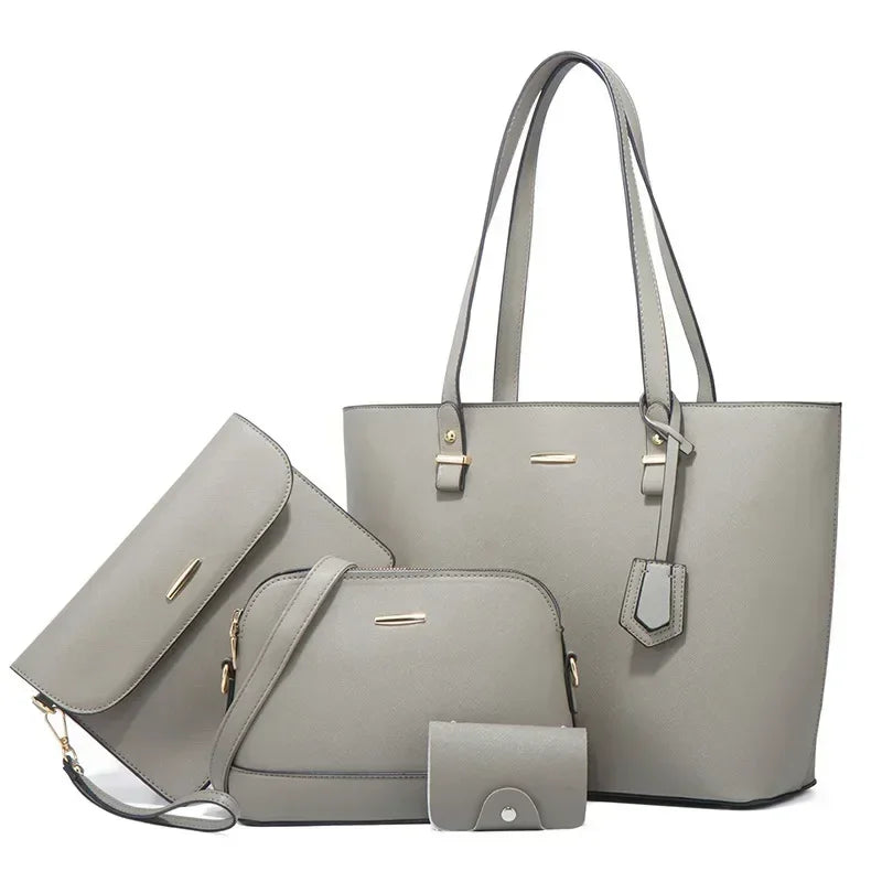 Senta Women's Leather Bag Set - Handbag - Large Capacity Shoulder Bag 