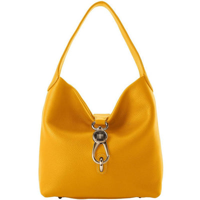Opulence Tote – Luxury Leather Women's Shoulder Bag with Gold Plated Clasp