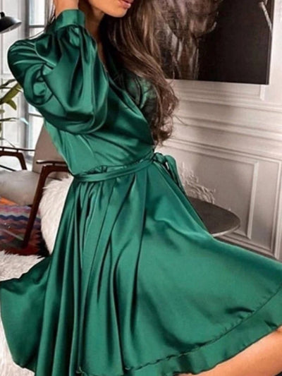 Elena Dress | Satin Dress For Women