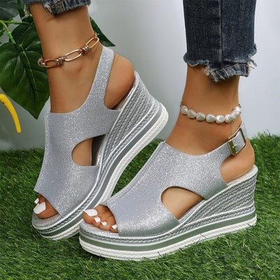 SORENA – Sandales à talons aiguilles tendance avec paillettes