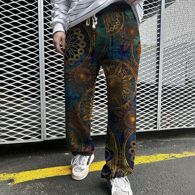Men's Summer Print Loose Trousers - Comfortable Summer Chino