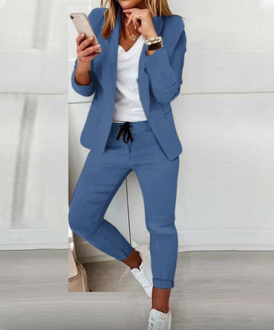 Elara | Dames Blazer & Broek Set – Chic, Tijdloos & Veelzijdig