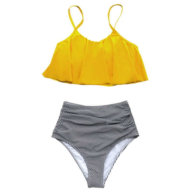 Belle Mae Bikini – Kleurrijk, Vrouwelijk en Comfortabel met Ruches