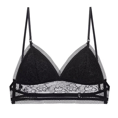 Mesh Kanten BH – Elegante Beha met Lage Rug en Transparante Details