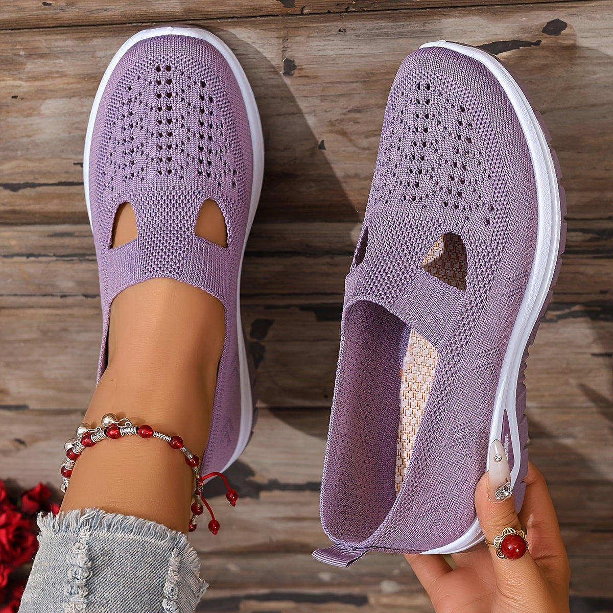OrthoZen - Dames Zomer Sneakers – Comfortschoenen met FlexLite Zool bij Hielspoor en Gevoelige Voeten
