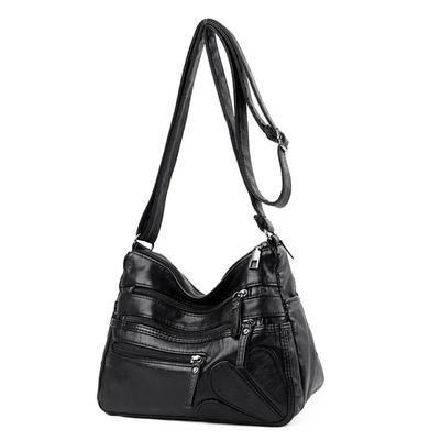 Elena Messenger Tas – Vintage Schoudertas met Meerdere Vakken