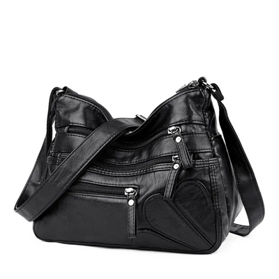 Elena Messenger Tas – Vintage Schoudertas met Meerdere Vakken