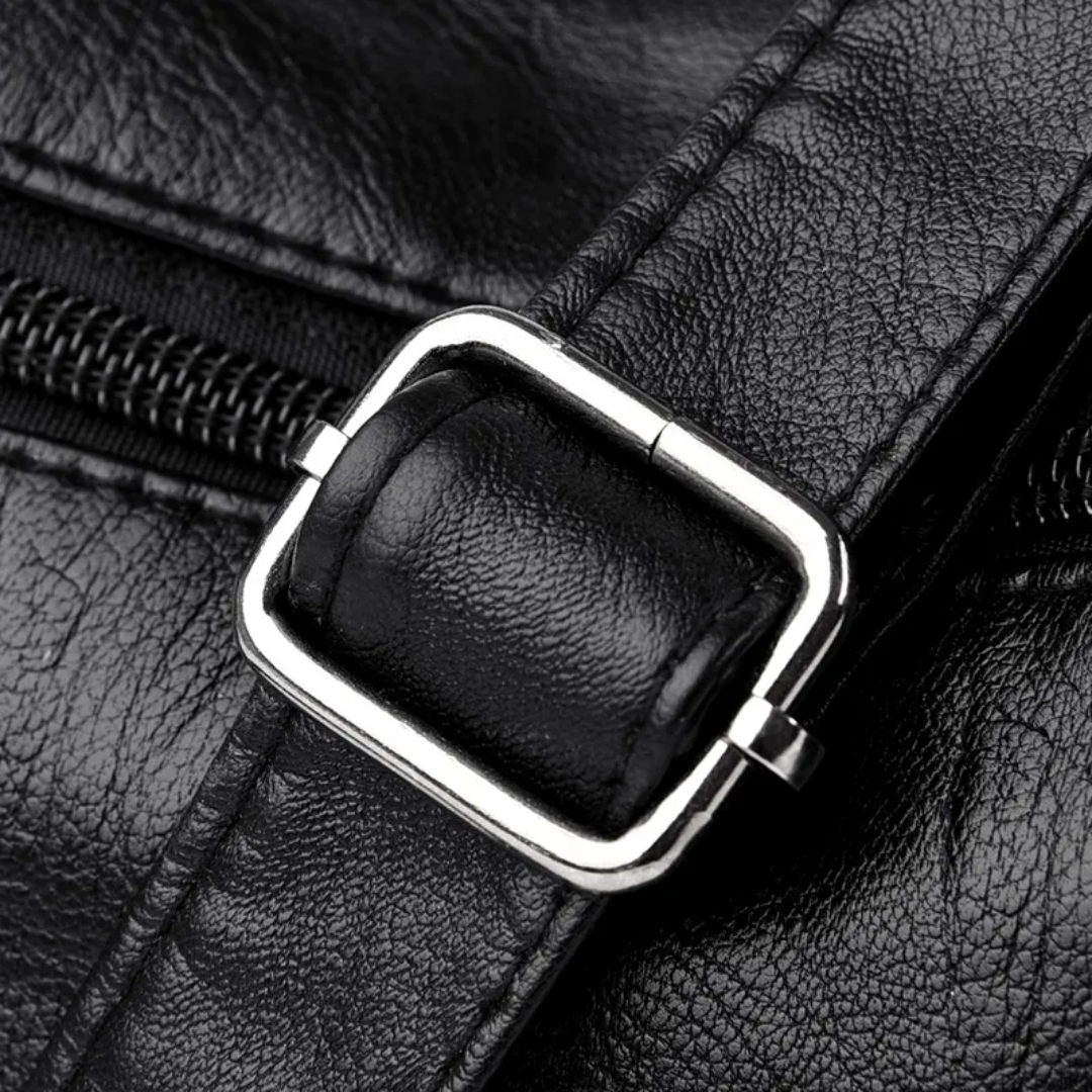 Elena Messenger Tas – Vintage Schoudertas met Meerdere Vakken