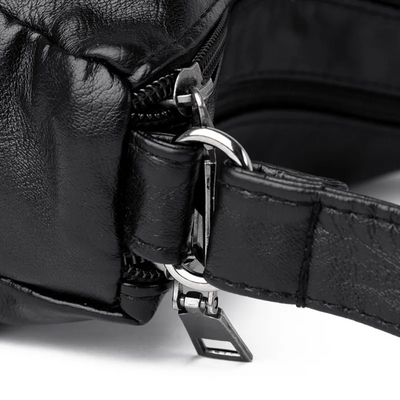 Elena Messenger Tas – Vintage Schoudertas met Meerdere Vakken