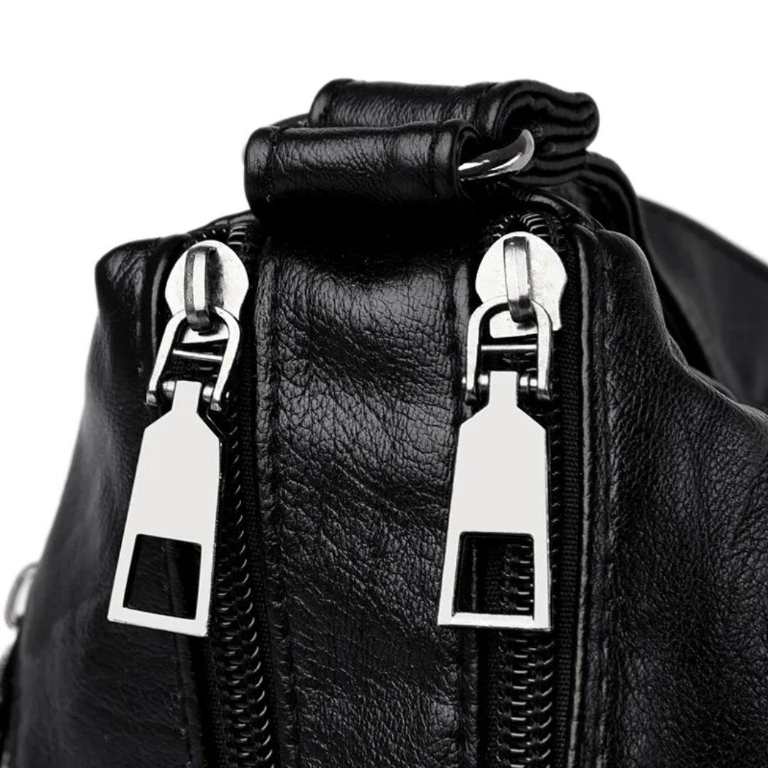 Elena Messenger Tas – Vintage Schoudertas met Meerdere Vakken