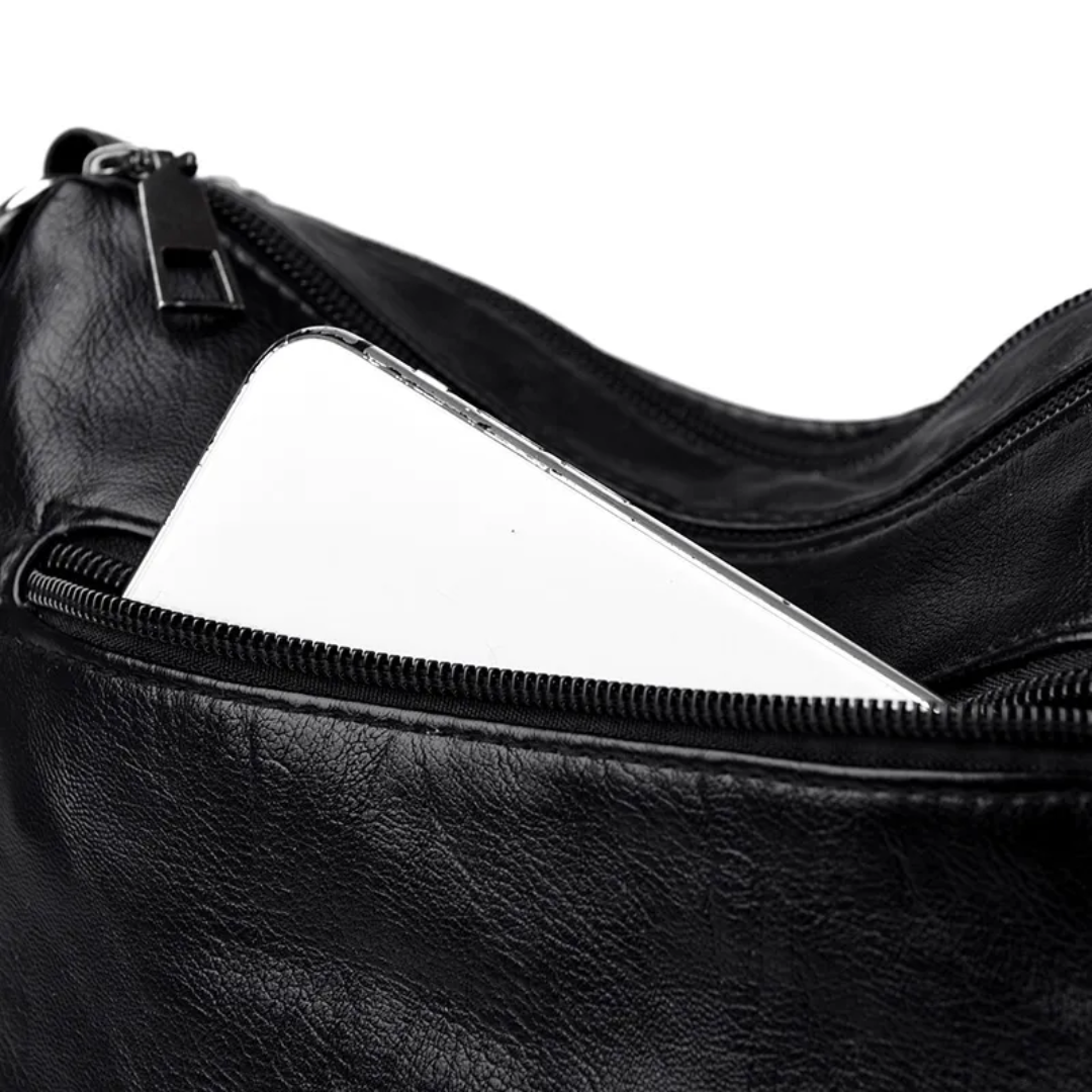 Elena Messenger Tas – Vintage Schoudertas met Meerdere Vakken