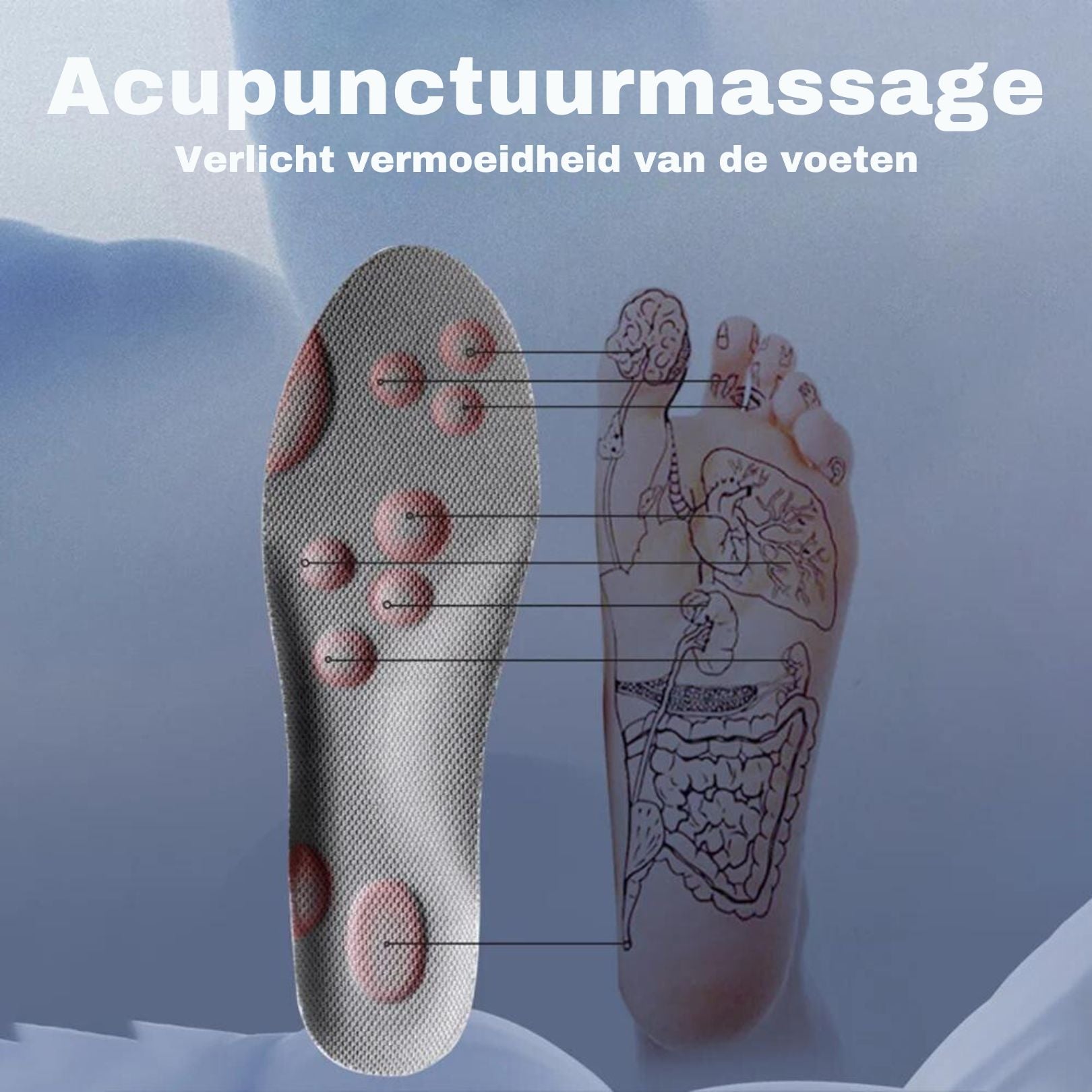 Cloudzool 4D Orthopedische Inlegzolen – Schokdemping en Ondersteuning bij Hielspoor, Platvoeten en Voetpijn
