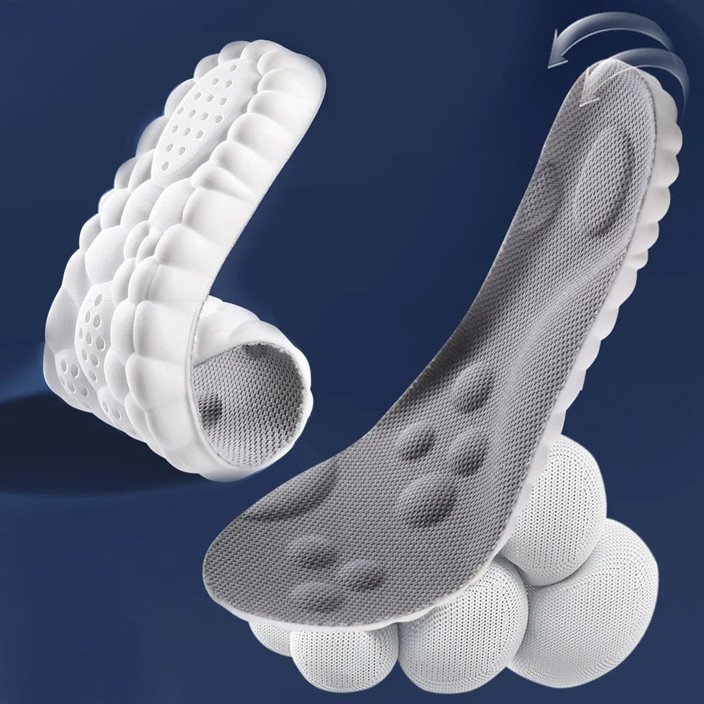 Cloudzool 4D Orthopedische Inlegzolen – Schokdemping en Ondersteuning bij Hielspoor, Platvoeten en Voetpijn