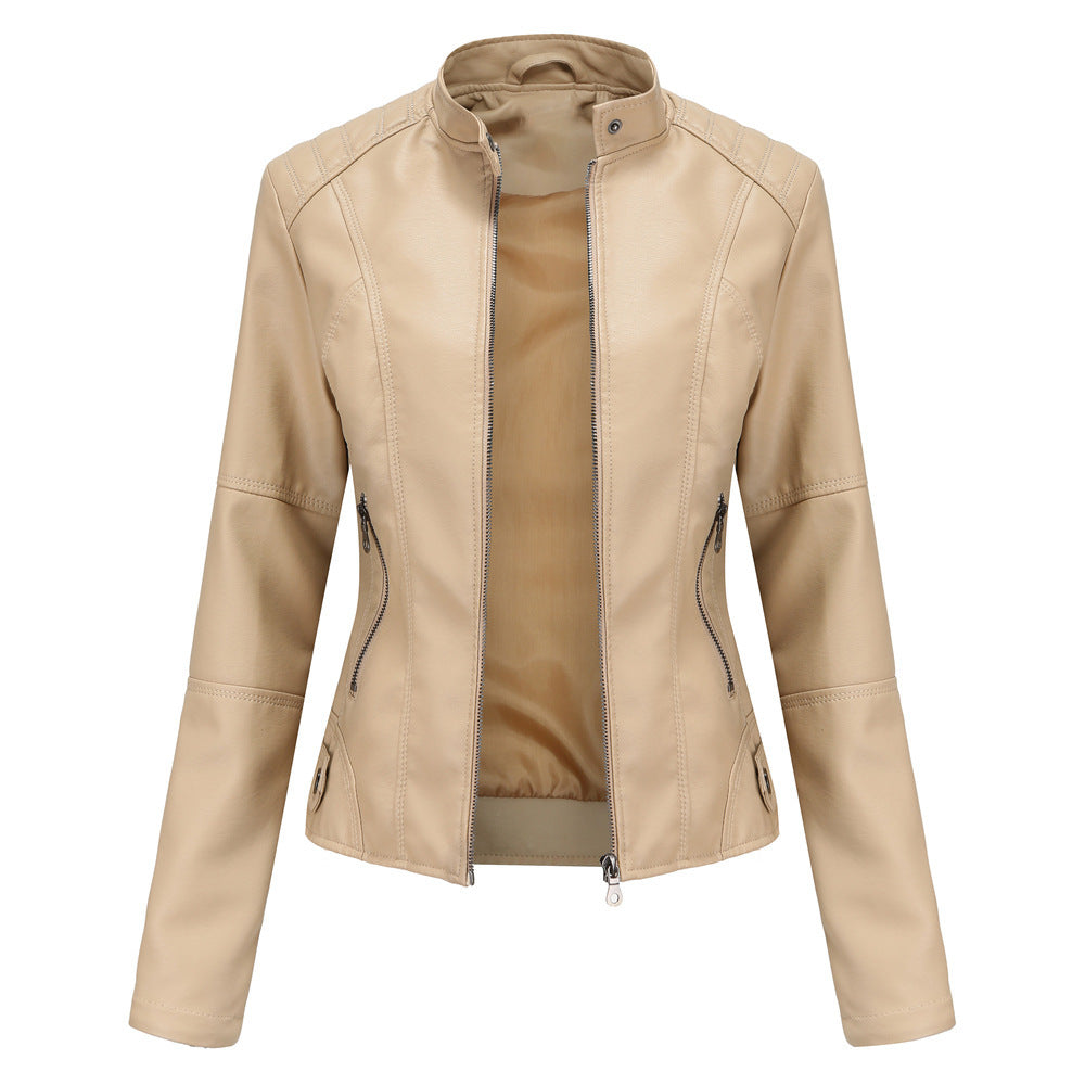 Sloan | Leren Dames Bikerjack – Tijdloze Cool Met Een Vrouwelijke Edge