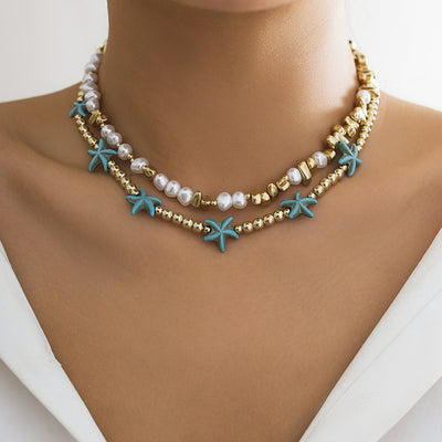Trendy Starfish Shell Necklace for Women – Style and Elegance